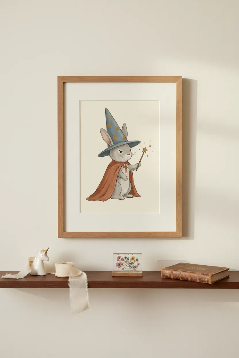 Wizard Rabbit Print
