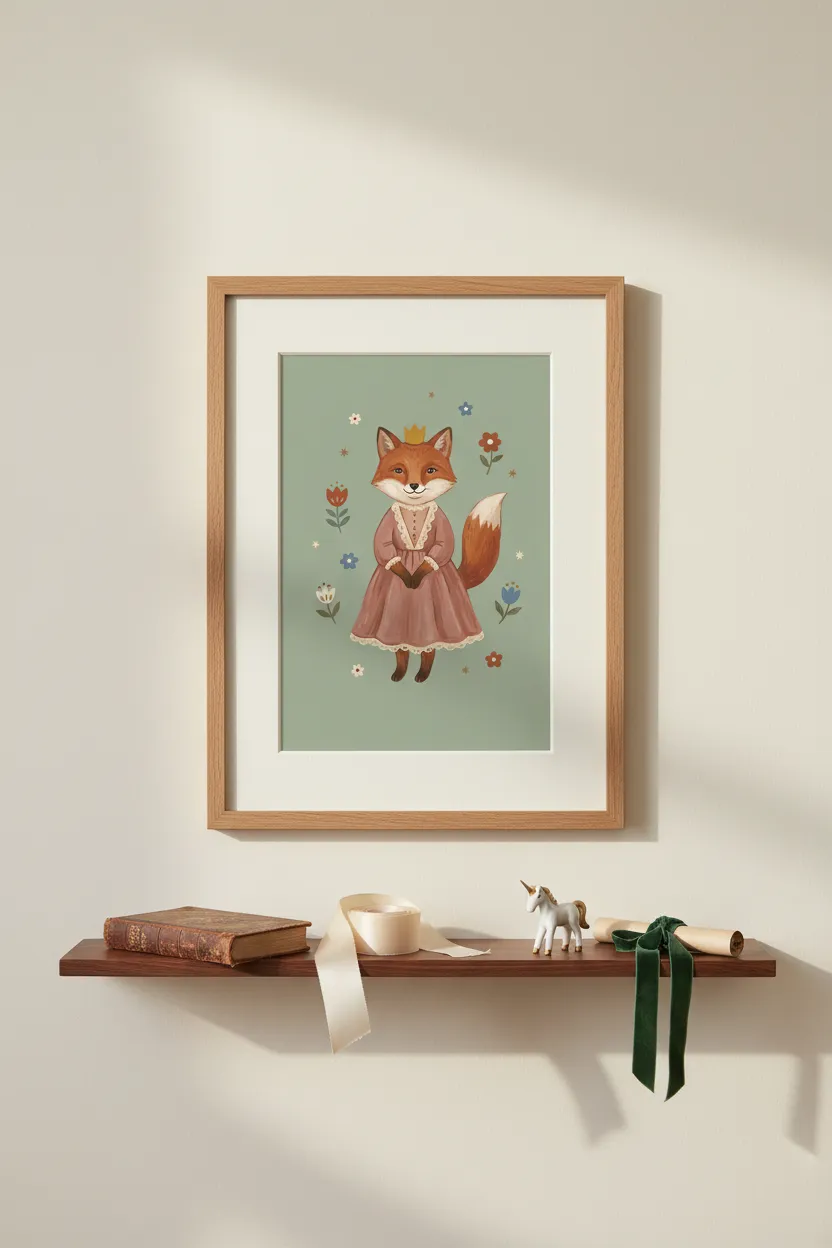 Princess Fox Print