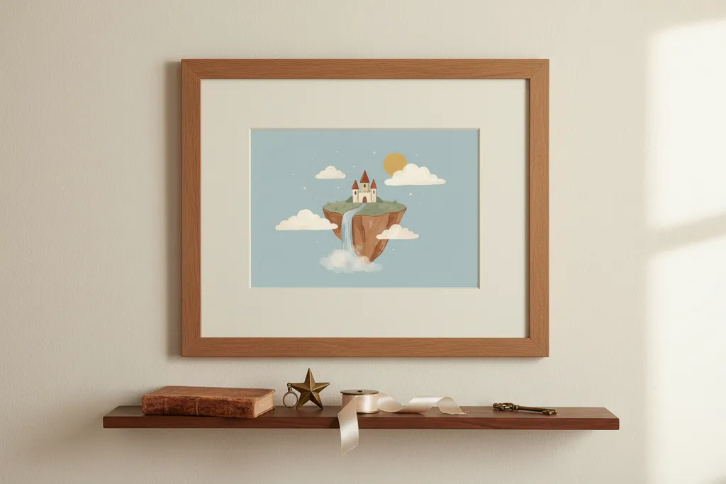 Floating Castle Island Print
