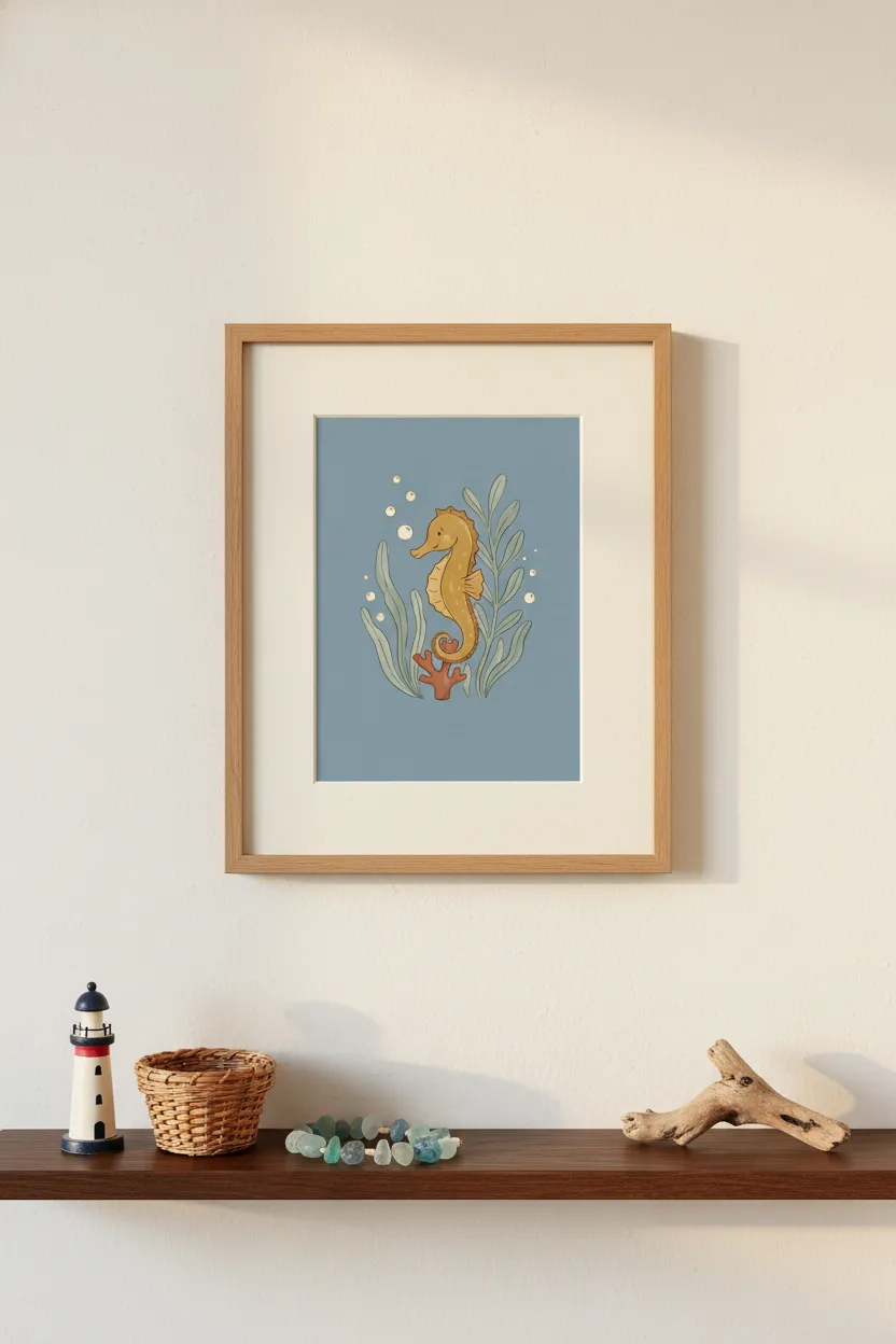 Seahorse Print