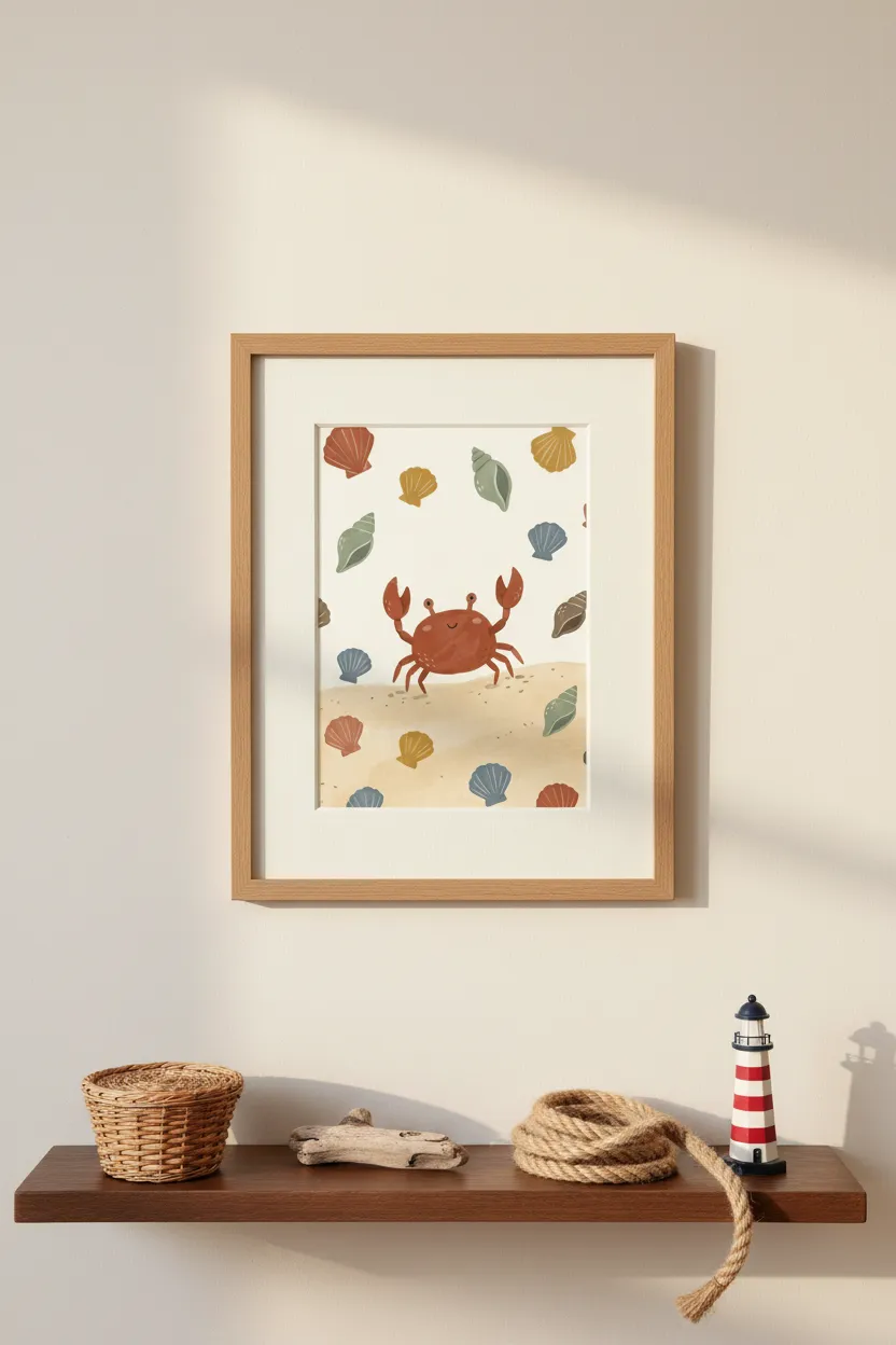 Happy Crab Print
