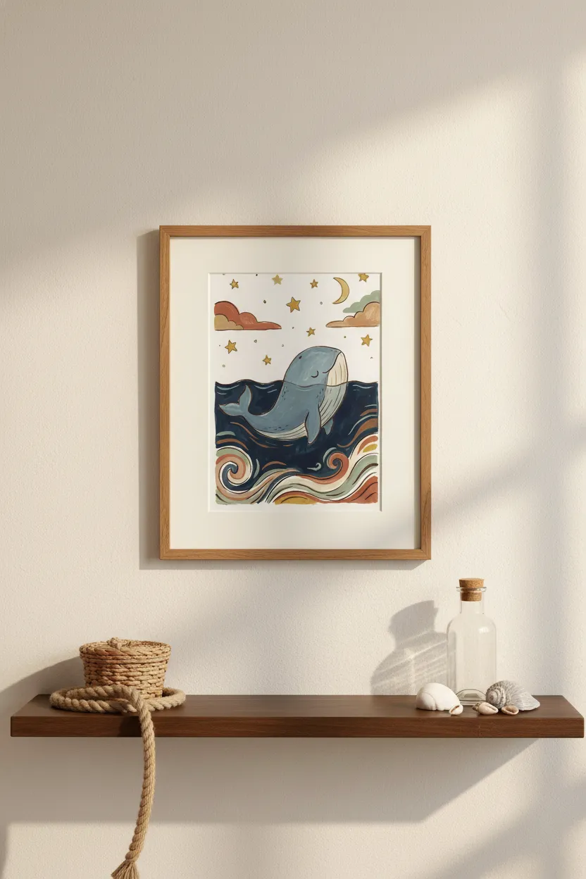 Sleeping Whale Print