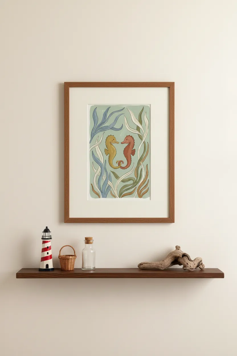 Seahorse Pair Print