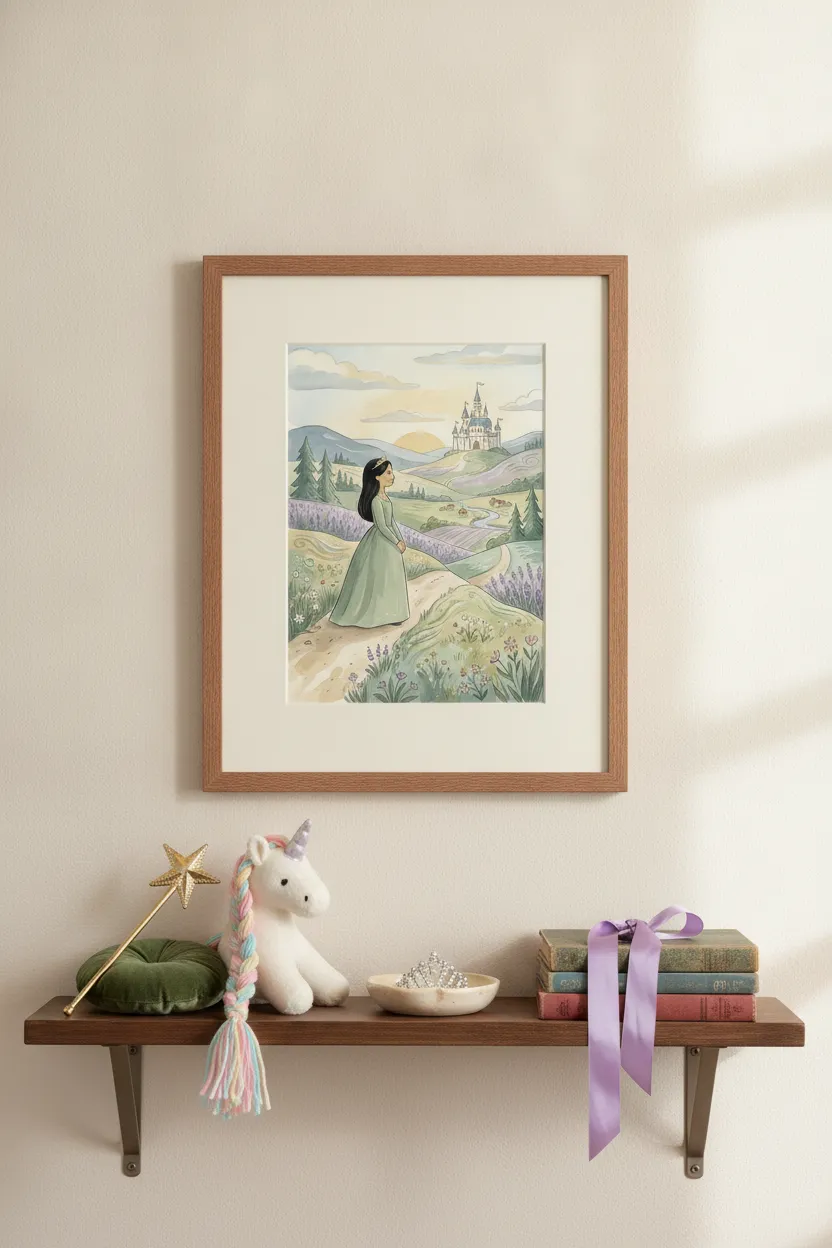 Princess & Castle Print