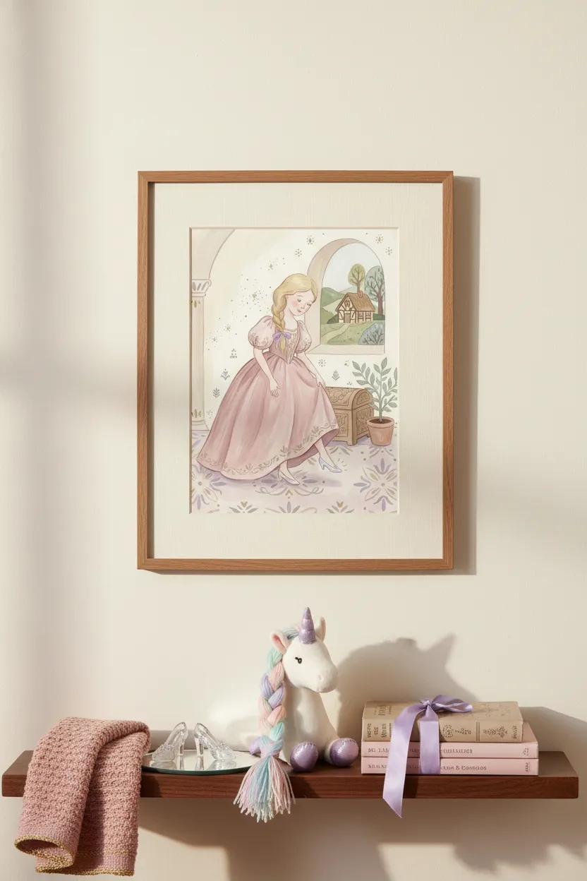 Princess Glass Slipper Print
