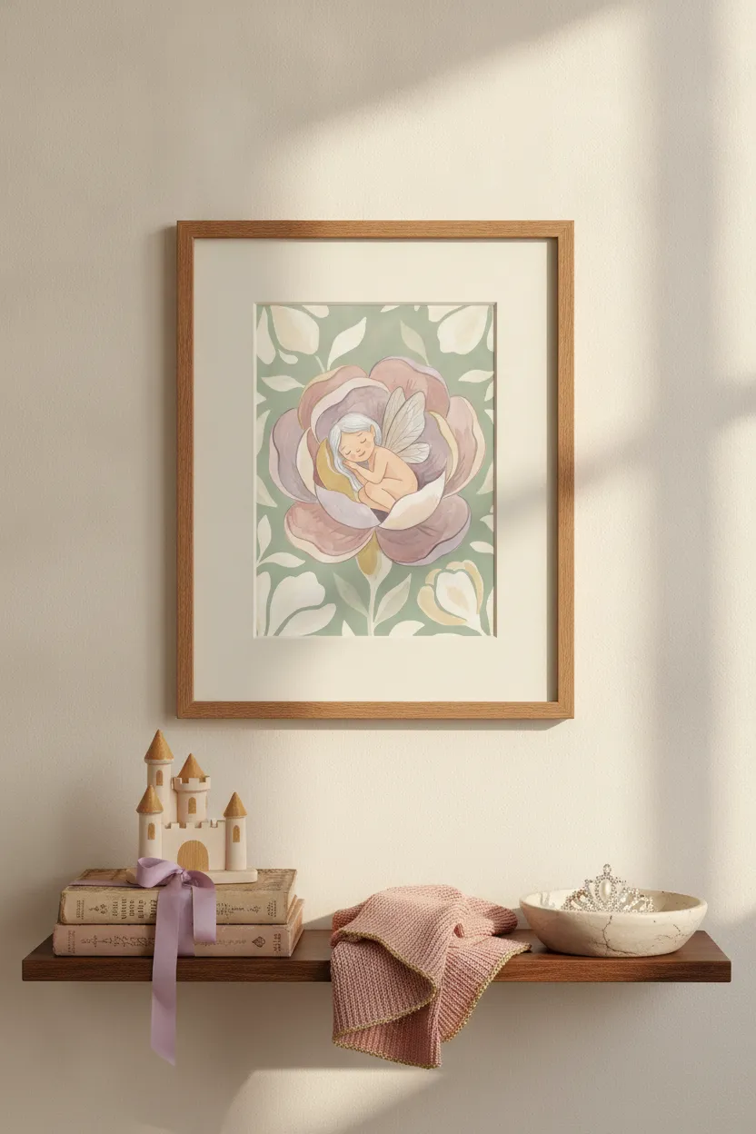 Sleeping Fairy Print