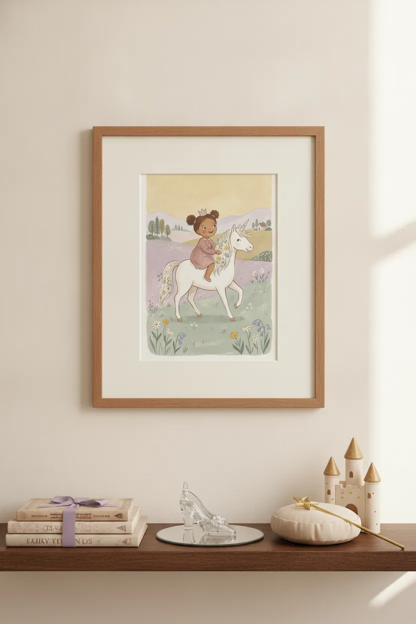 Princess Unicorn Ride Print