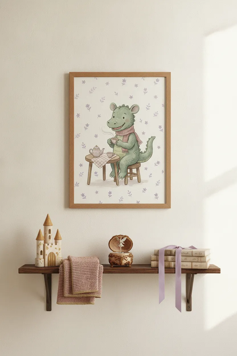 Dragon Tea Party Print