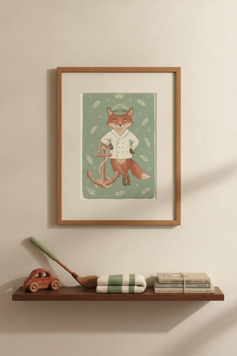 Captain Fox Print