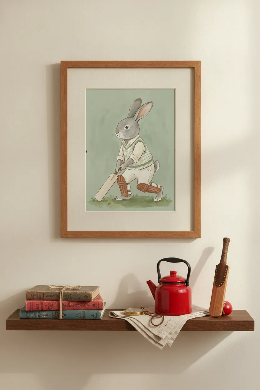 Cricket Bunny Print