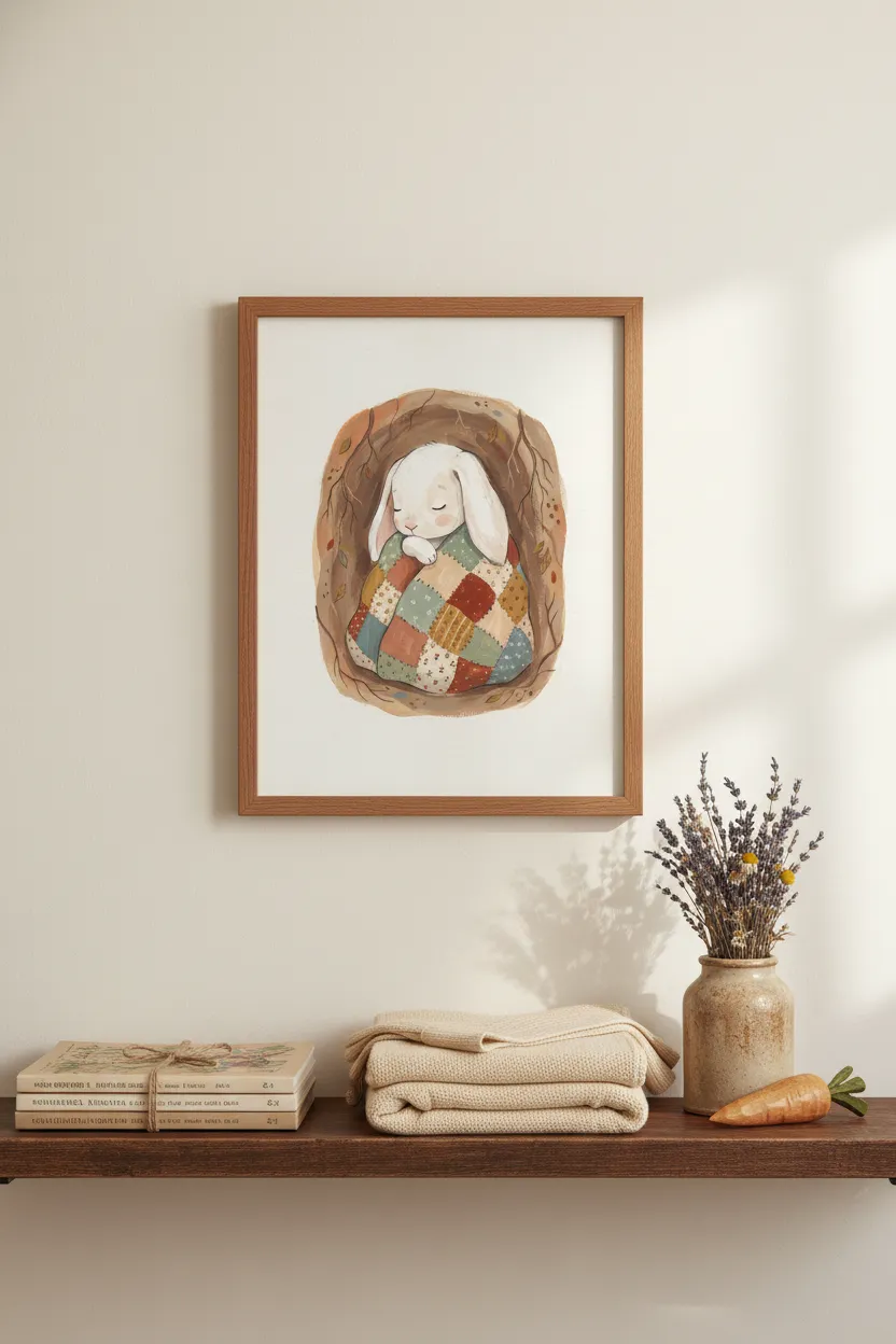 Sleeping Bunny Burrow Print