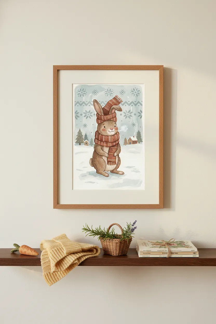 Winter Bunny Print
