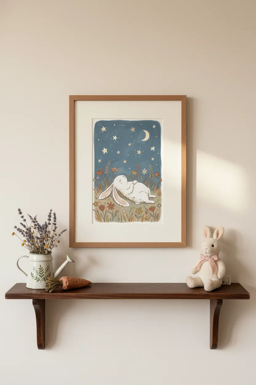 Sleeping Bunny Print