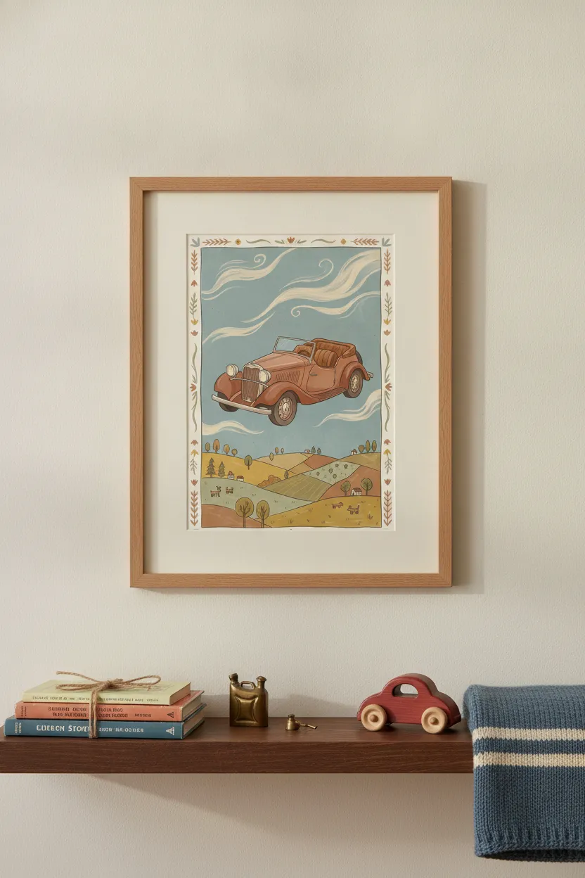 Flying Vintage Convertible Print