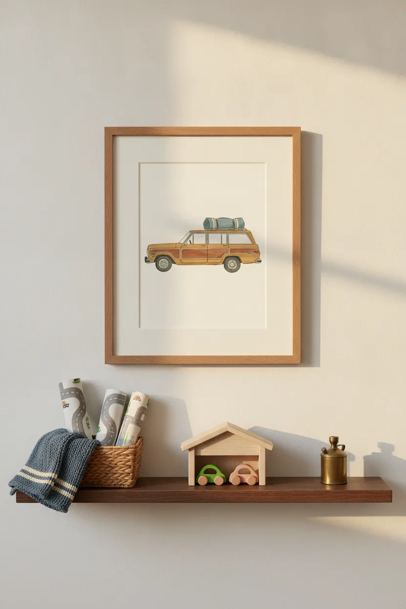 Vintage Wagoneer Print