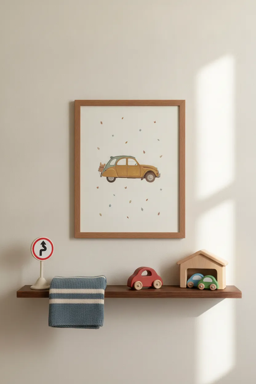 Vintage French Car Print