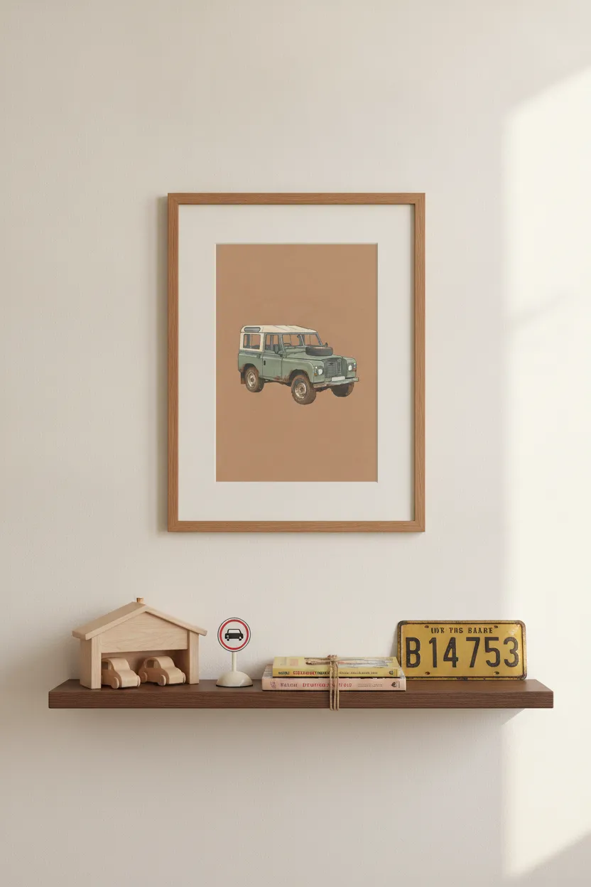 Vintage Sage Four-by-Four Print