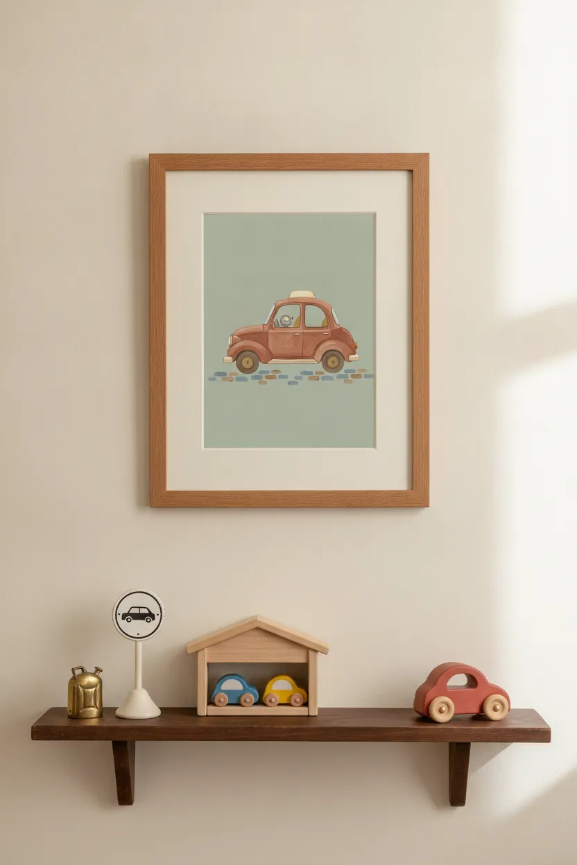 Vintage Taxi Print