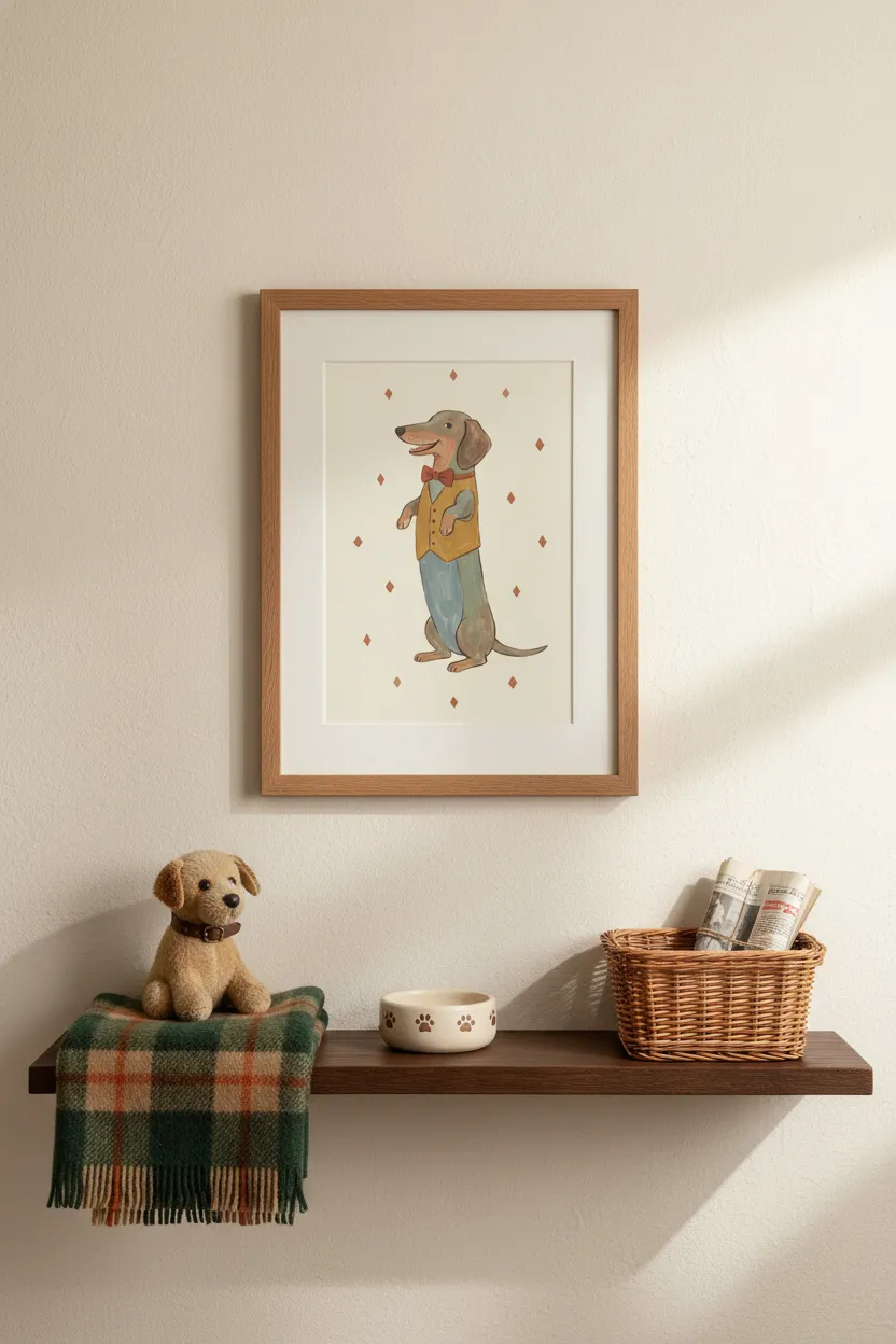 Dapper Dachshund Print