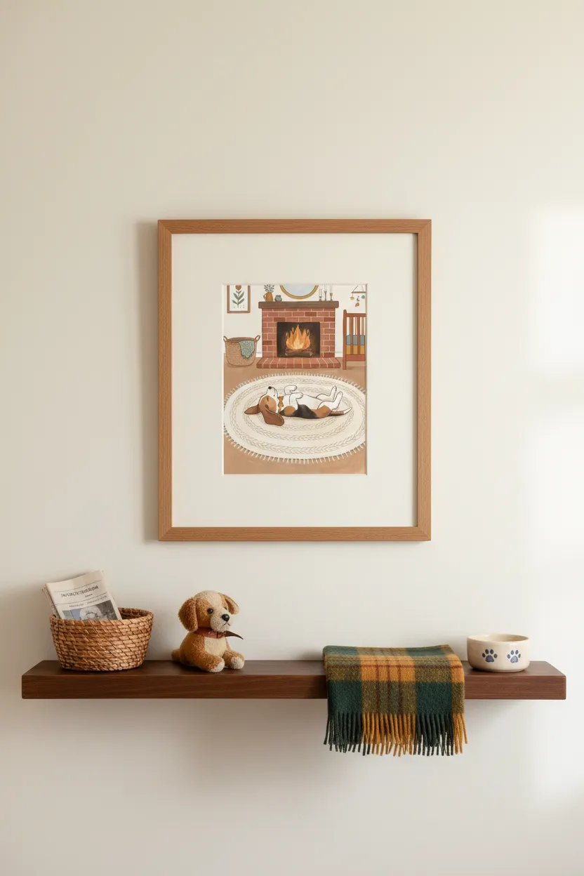 Sleepy Beagle by Fireside Print