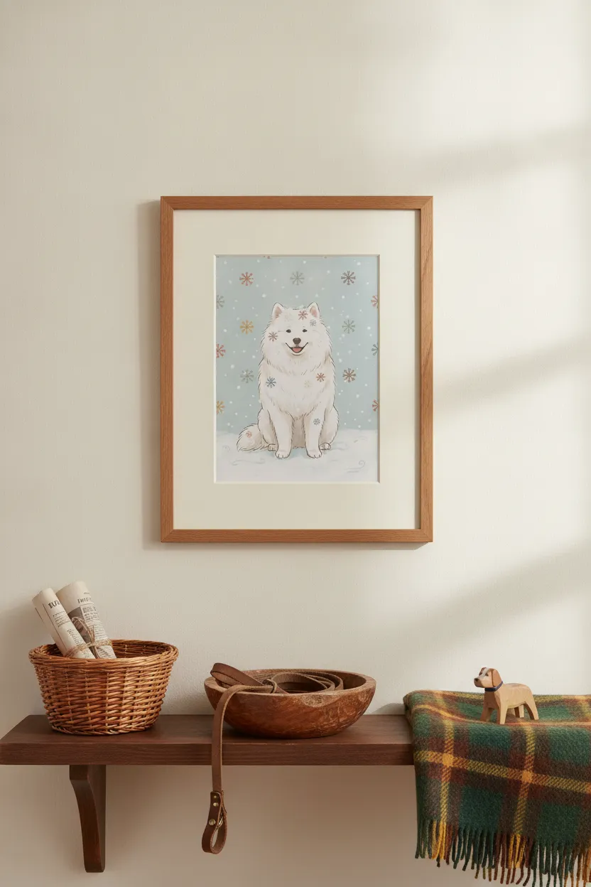 Samoyed Snow Print