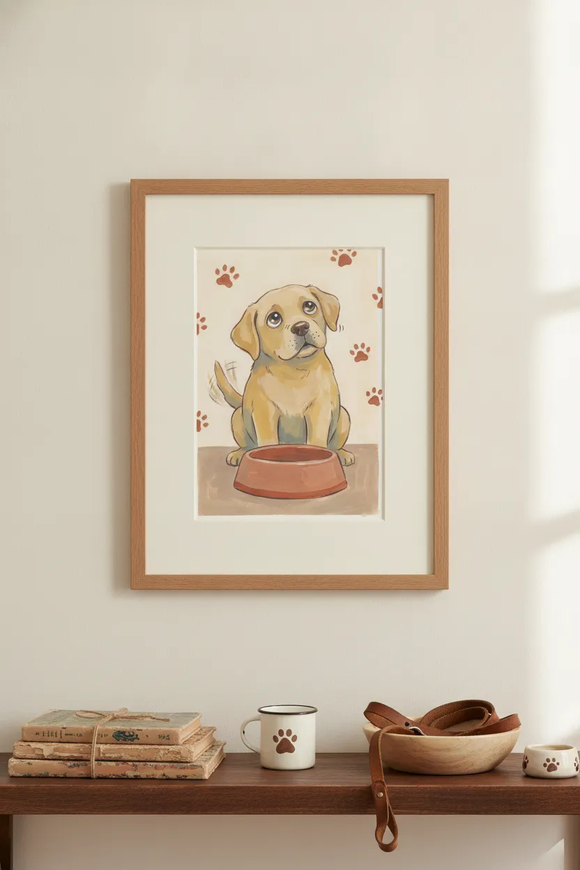 Yellow Labrador Puppy Print