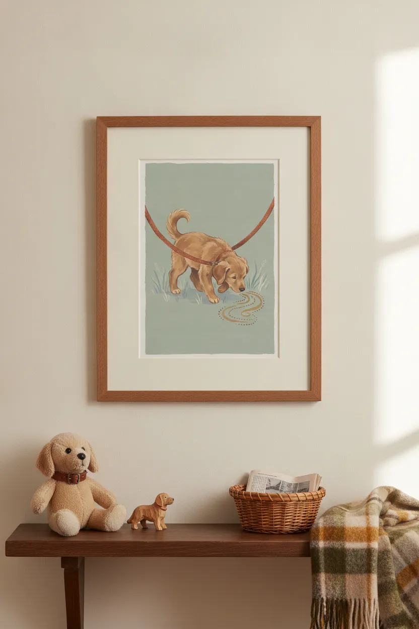 Golden Retriever Puppy Print