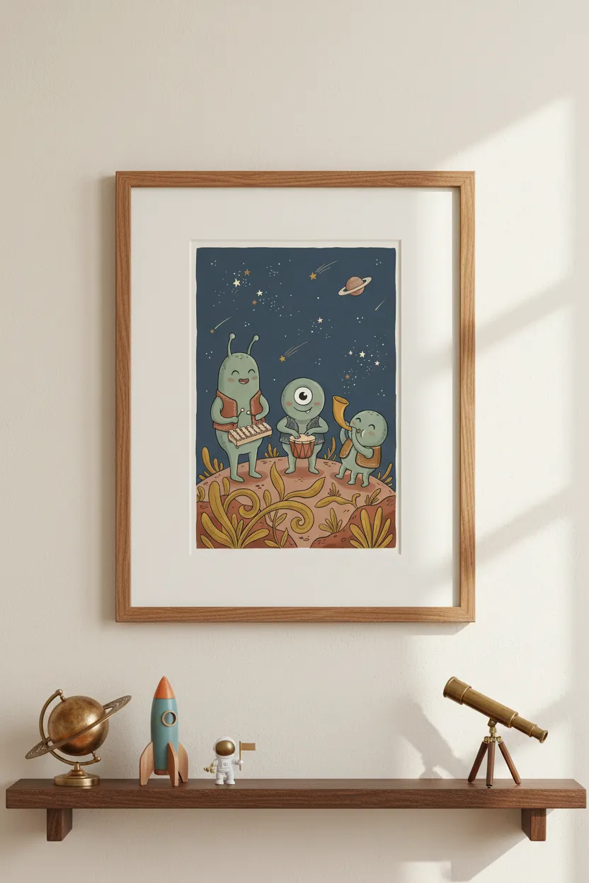 Alien Band Print