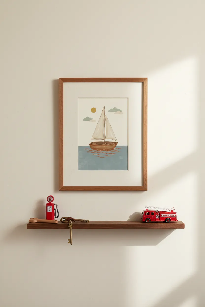 Wooden Sailboat Print