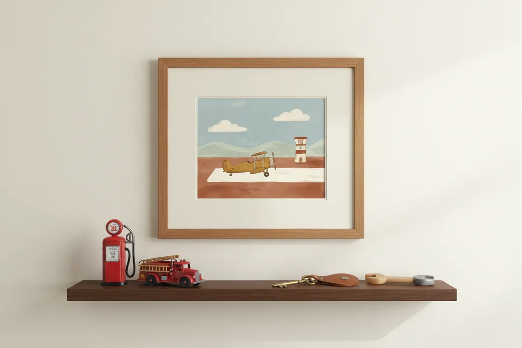 Vintage Biplane Print