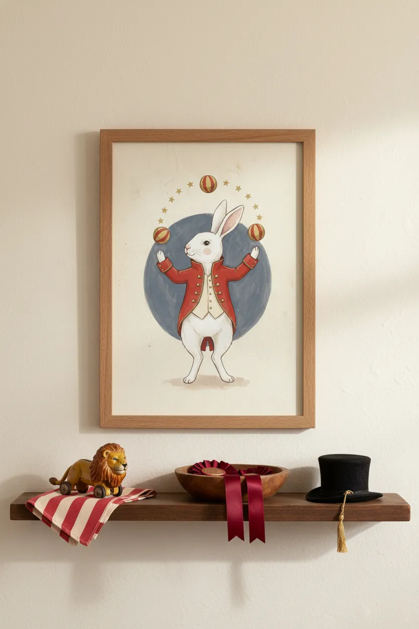 Juggling Rabbit Print