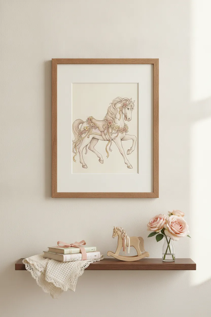 Carousel Horse Print