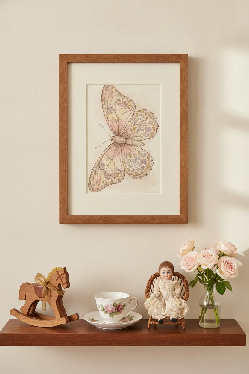 Vintage Butterfly Print