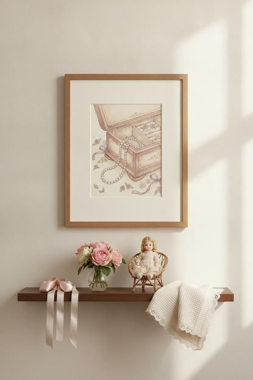 Vintage Jewellery Box Print