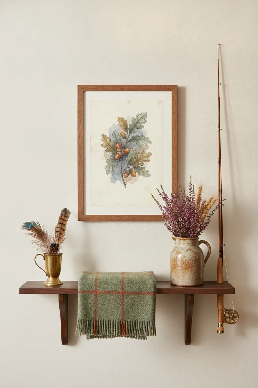 Oak Leaves and Acorns Print