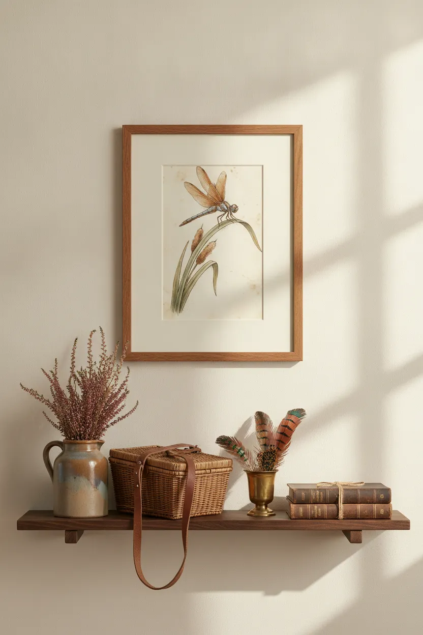 Vintage Dragonfly Print