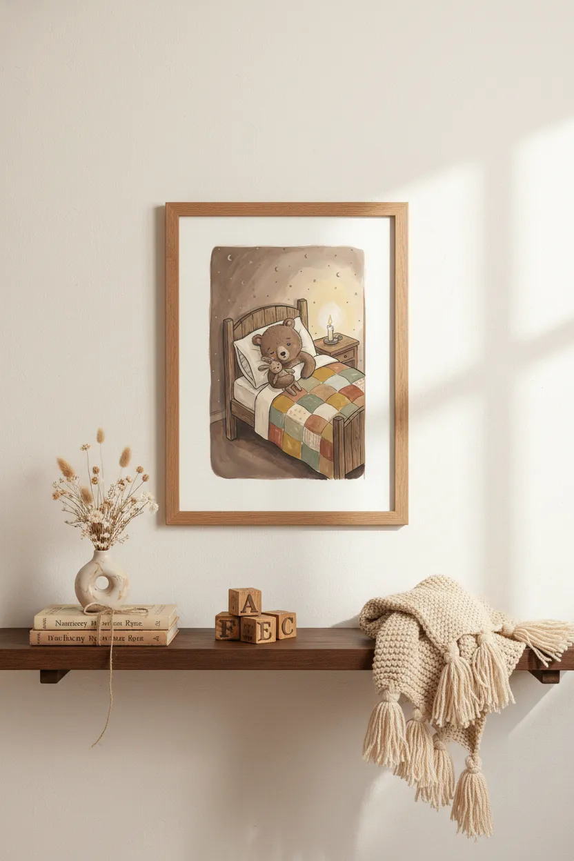 Sleepy Bear Bedtime Print
