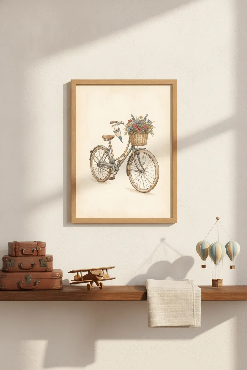 Vintage Bicycle Print