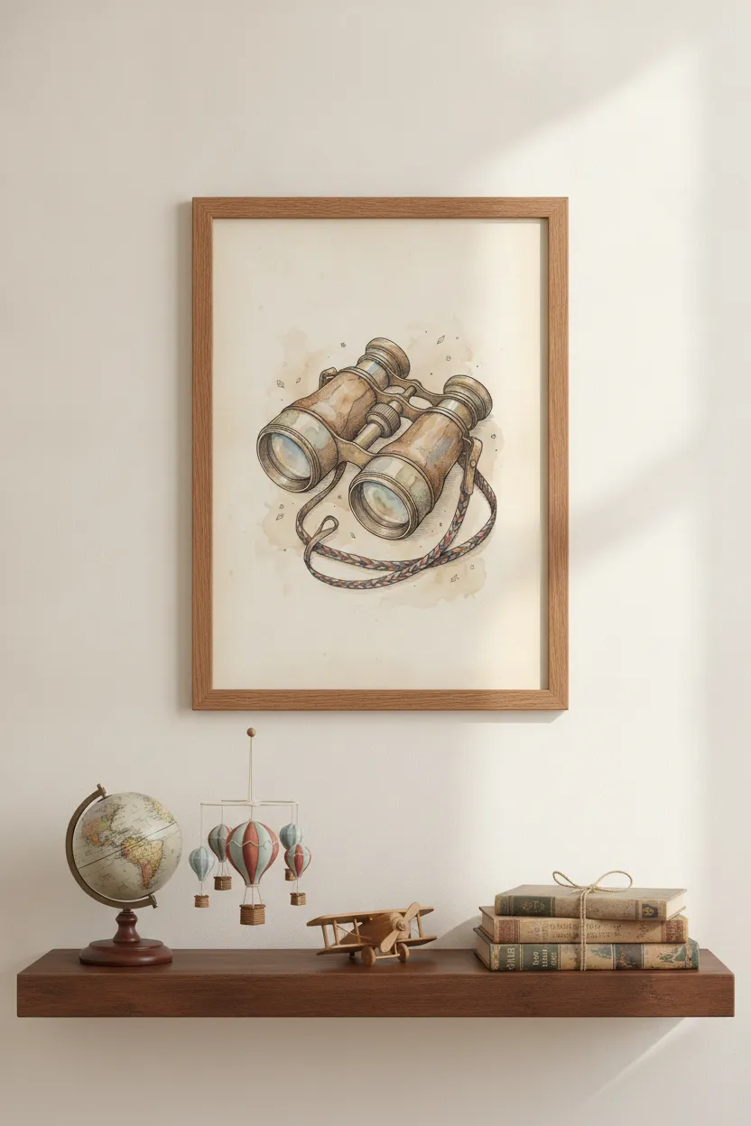 Vintage Binoculars Print