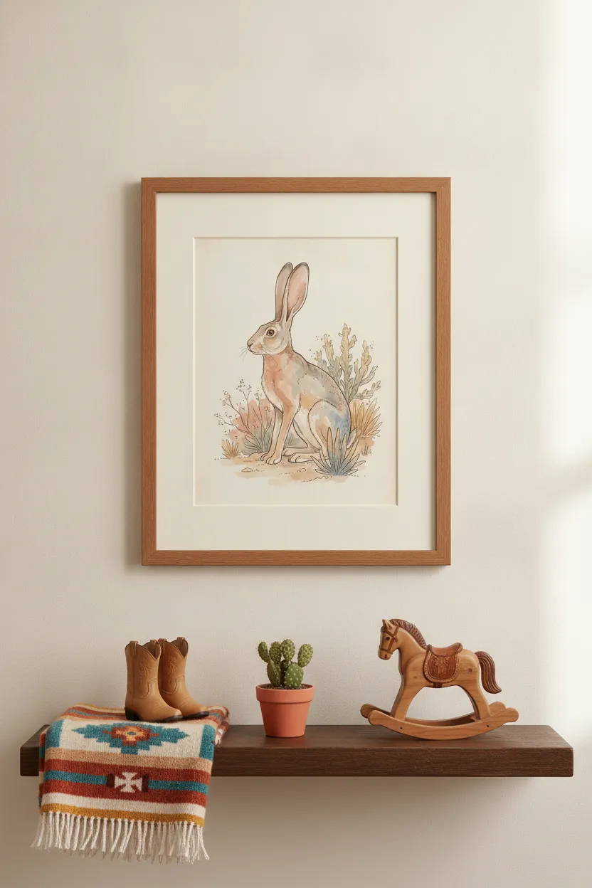 Vintage Jackrabbit Print