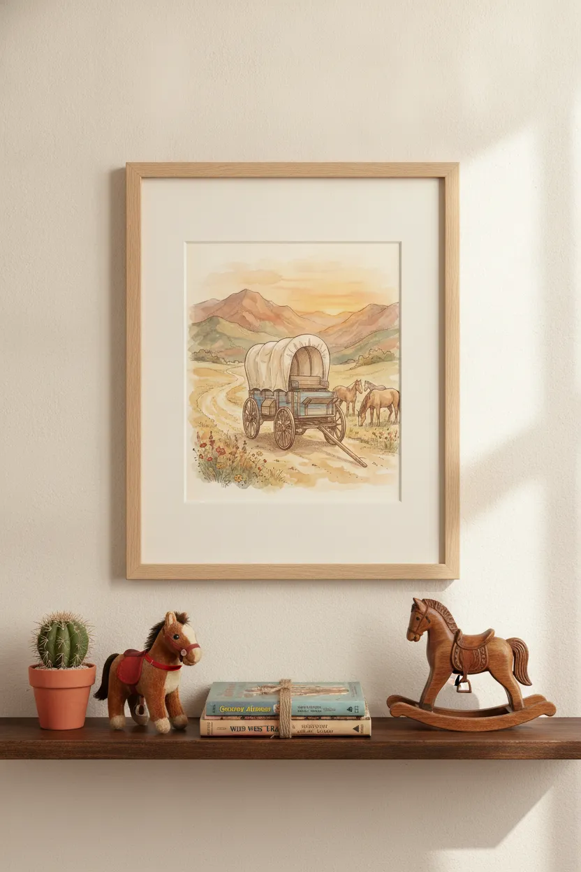 Covered Wagon Print