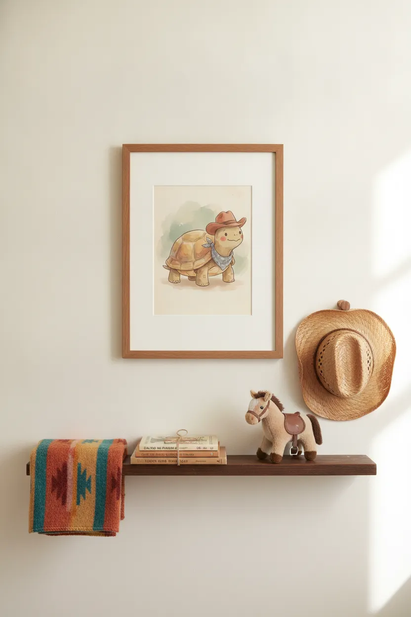 Cowboy Tortoise Print