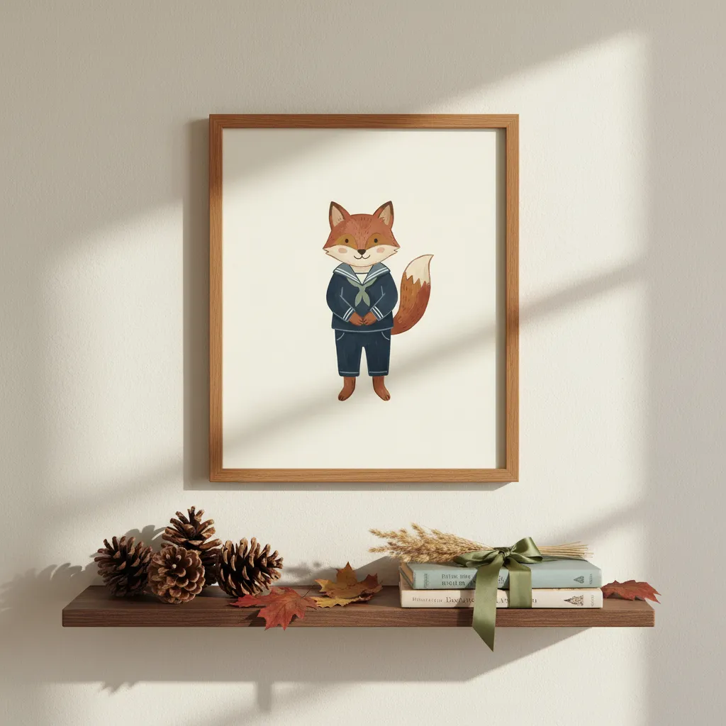 Sailor Fox Print