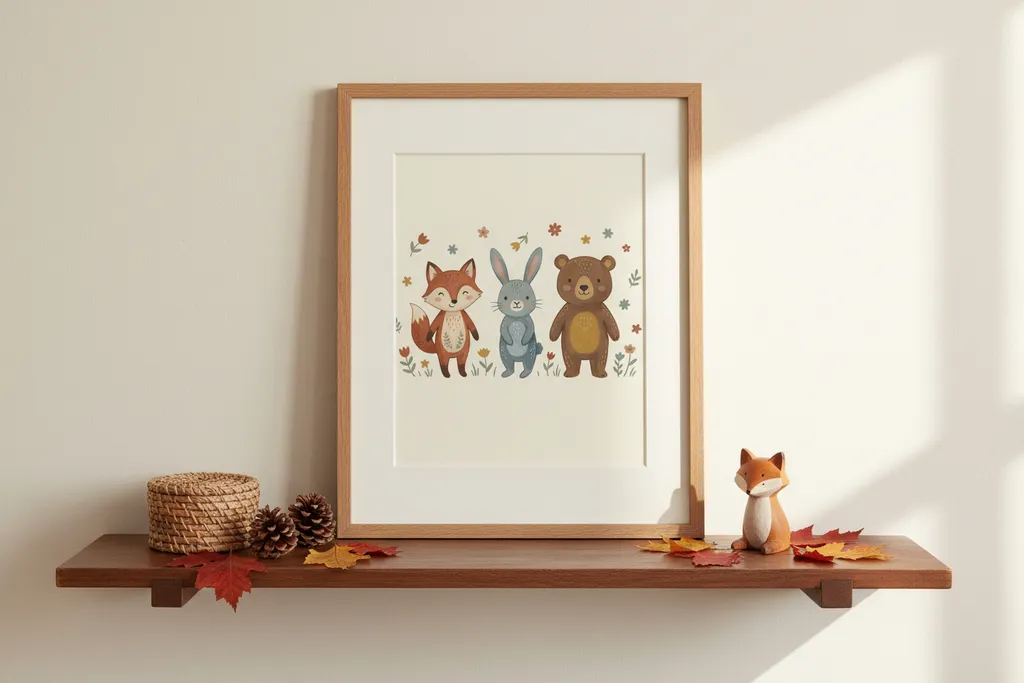 Woodland Trio Print