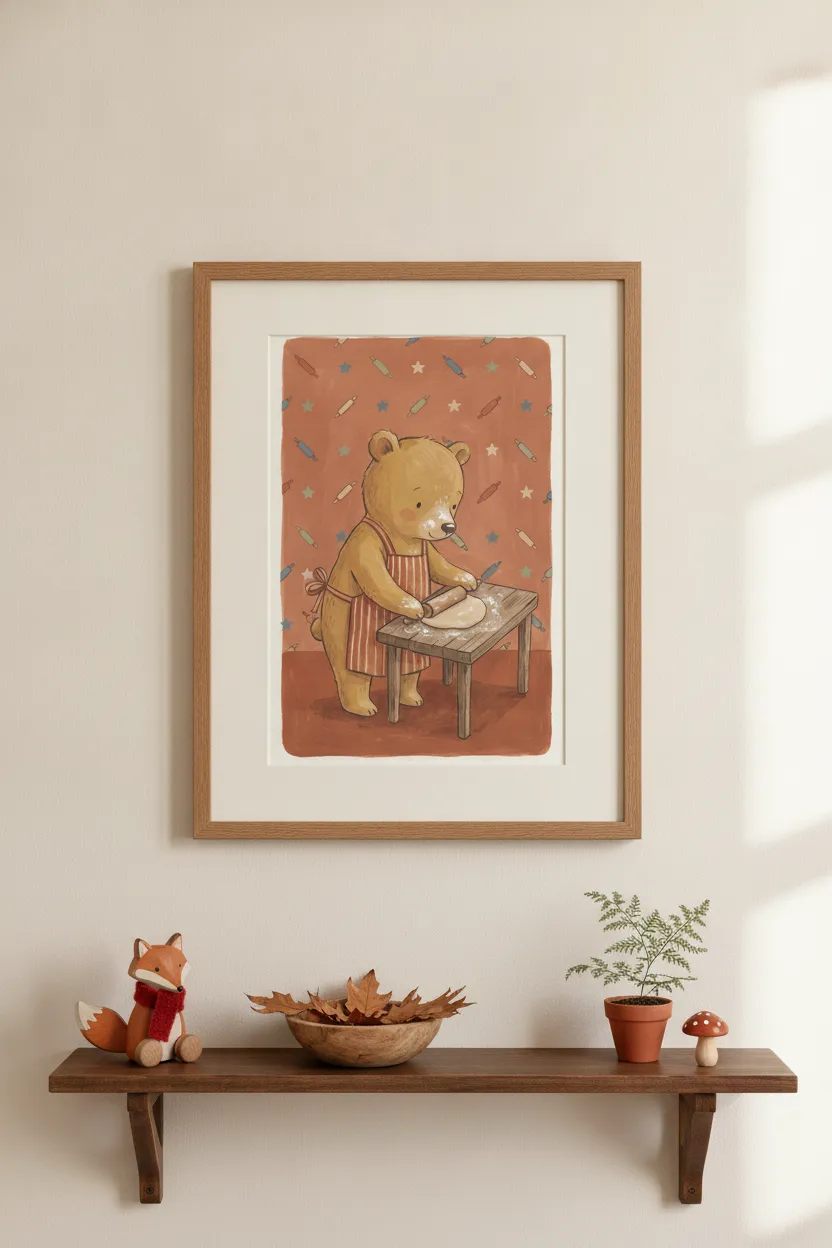 Baking Bear Print
