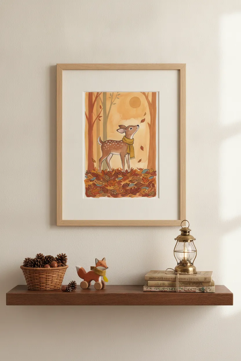 Autumn Fawn Print
