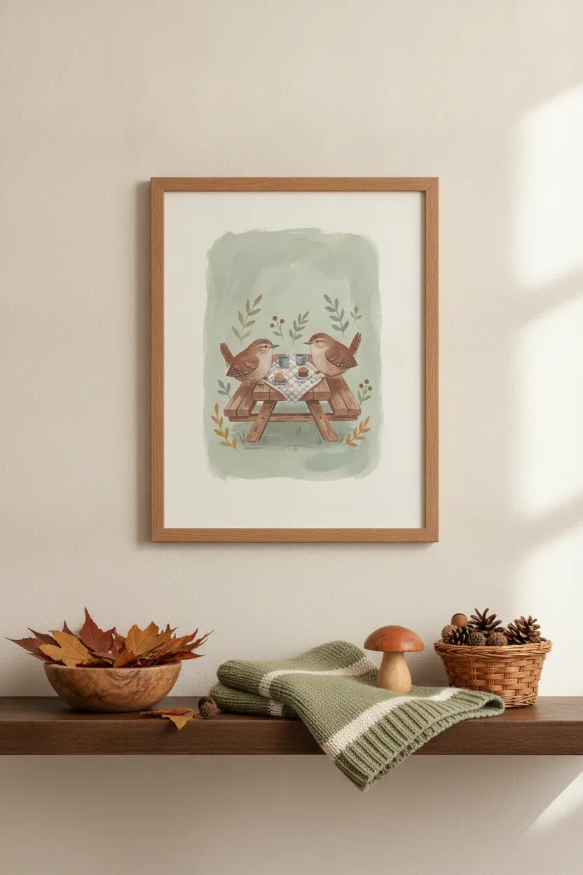Wren Picnic Print
