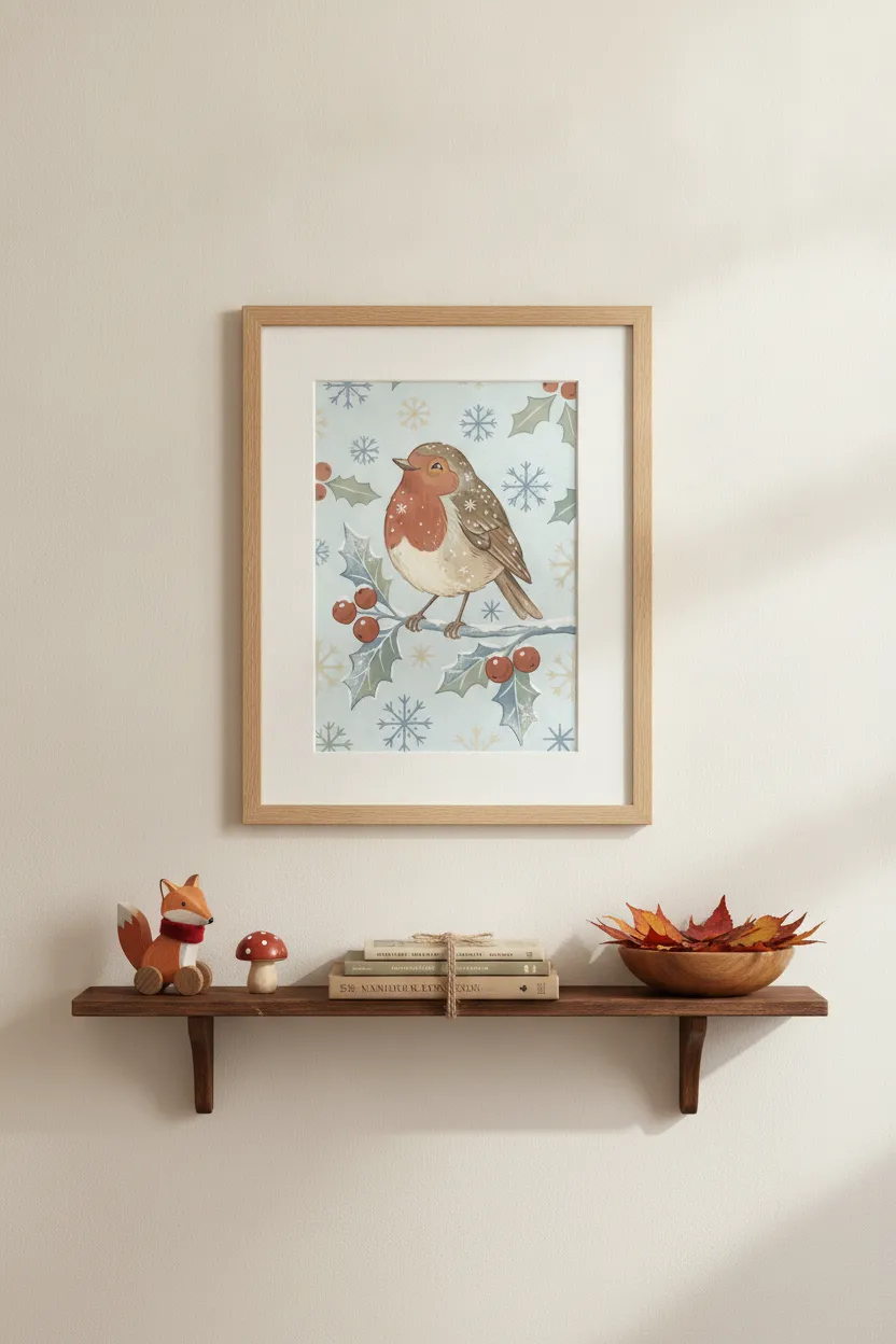 Winter Robin Print