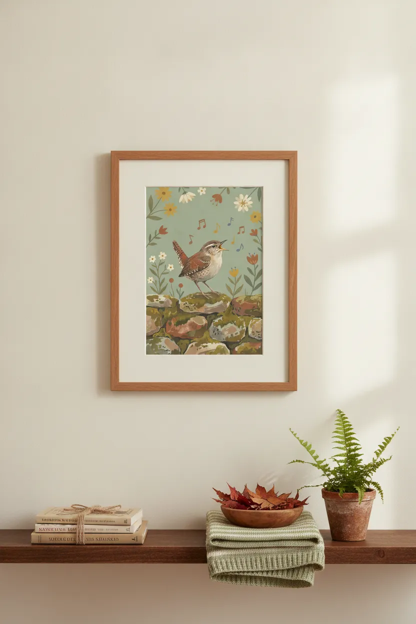 Singing Wren Print